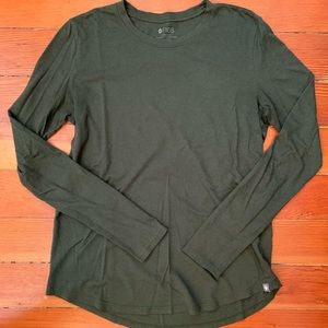 FIGS Supersoft Long Sleeve Underscrub - Forest Green (Limited Edition) - size XS